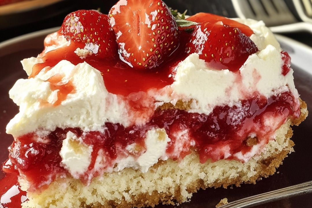 Strawberry Cheesecake Dump Cake