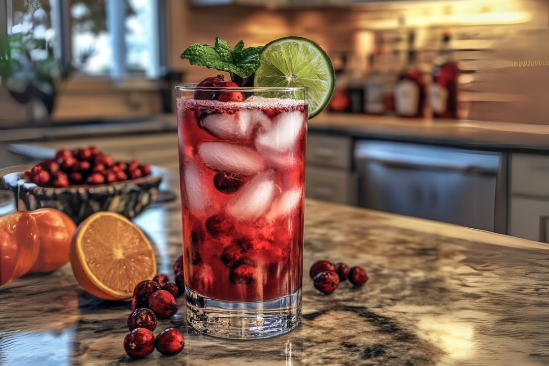 Cranberry Mojito Mocktail