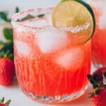 Strawberry Lime Mocktail Margarita