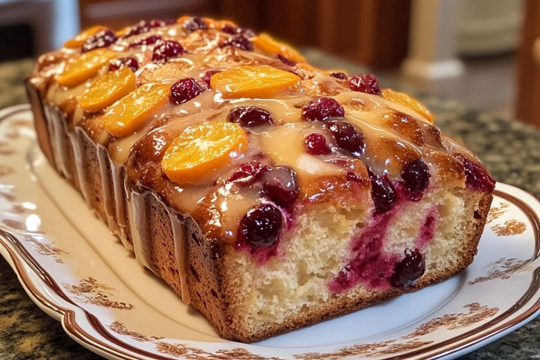 Christmas Glazed Eggnog Bread