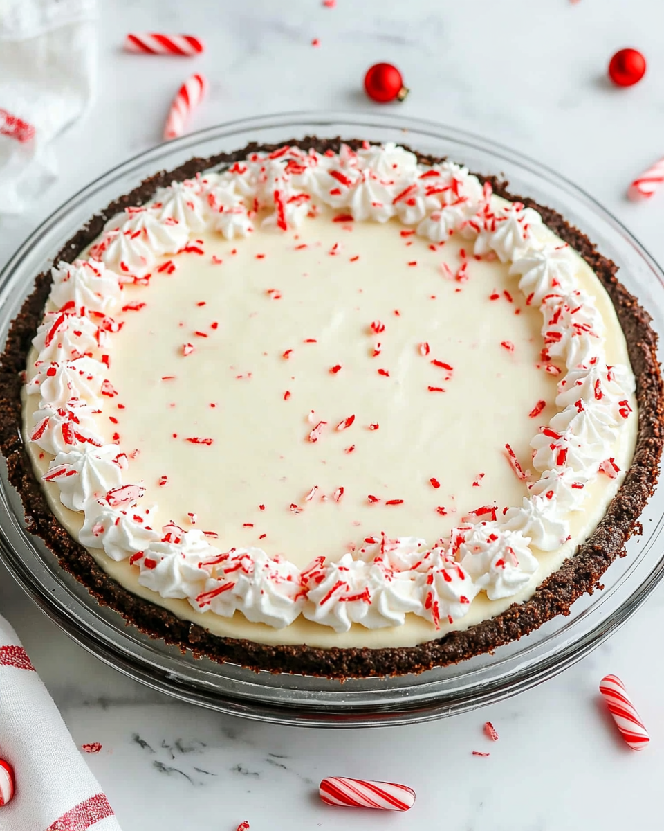 Christmas Peppermint Pie