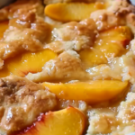 Super Easy Peach Cobbler