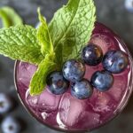 Sparkling Blueberry Ginger Mocktail