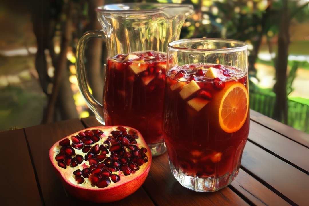 Pomegranate Champagne Spritz