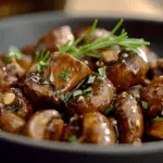 Balsamic Soy Garlic Mushrooms
