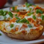 Buffalo Chicken Potato Skins