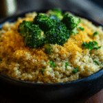 Cheesy Broccoli Quinoa