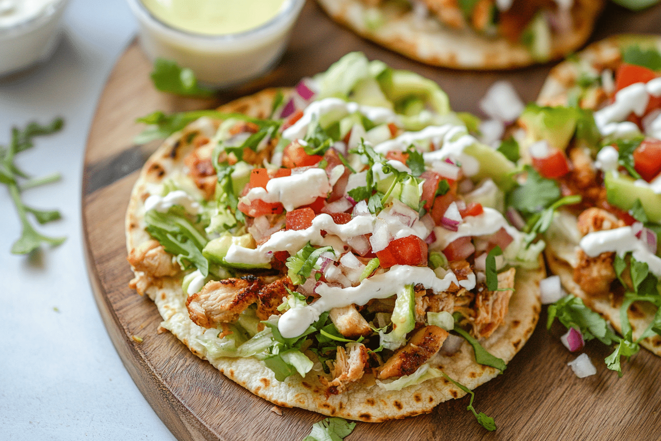 Chicken Tostadas