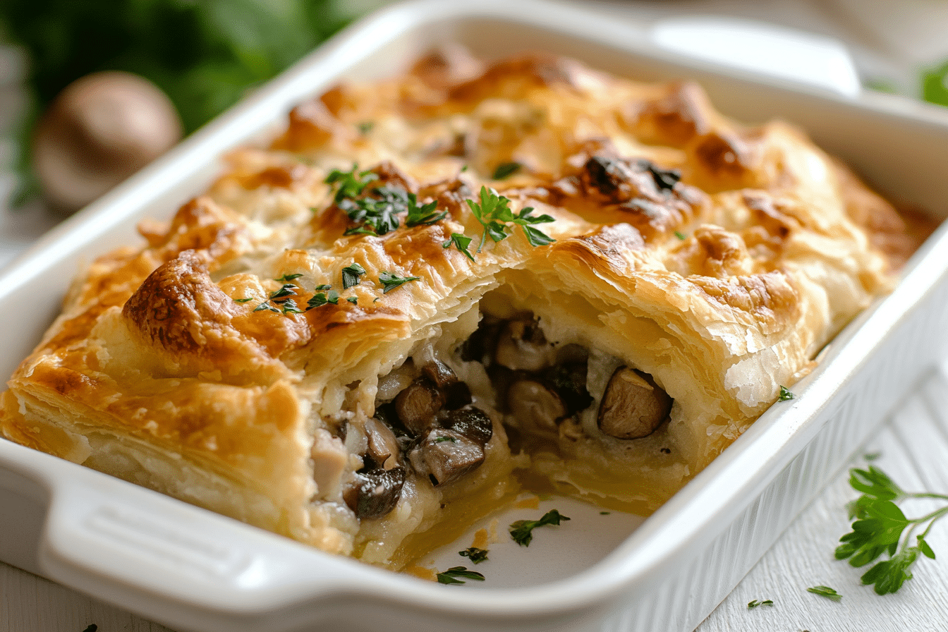 Chicken and Mushroom Pastry
