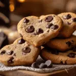 Heart-Shaped Chocolate Chip Cookies