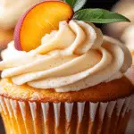 Honey Peach Cream Cheese Cupcakes