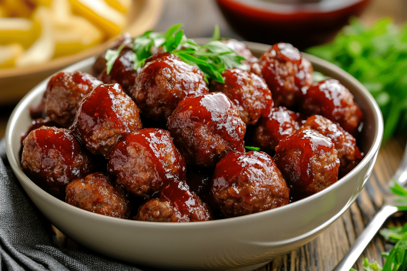 Slow Cooker Cranberry Meatballs