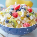 Fluffy Cotton Candy Fruit Salad