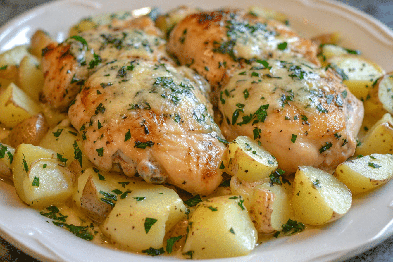 Garlic Parmesan Chicken and Potatoes