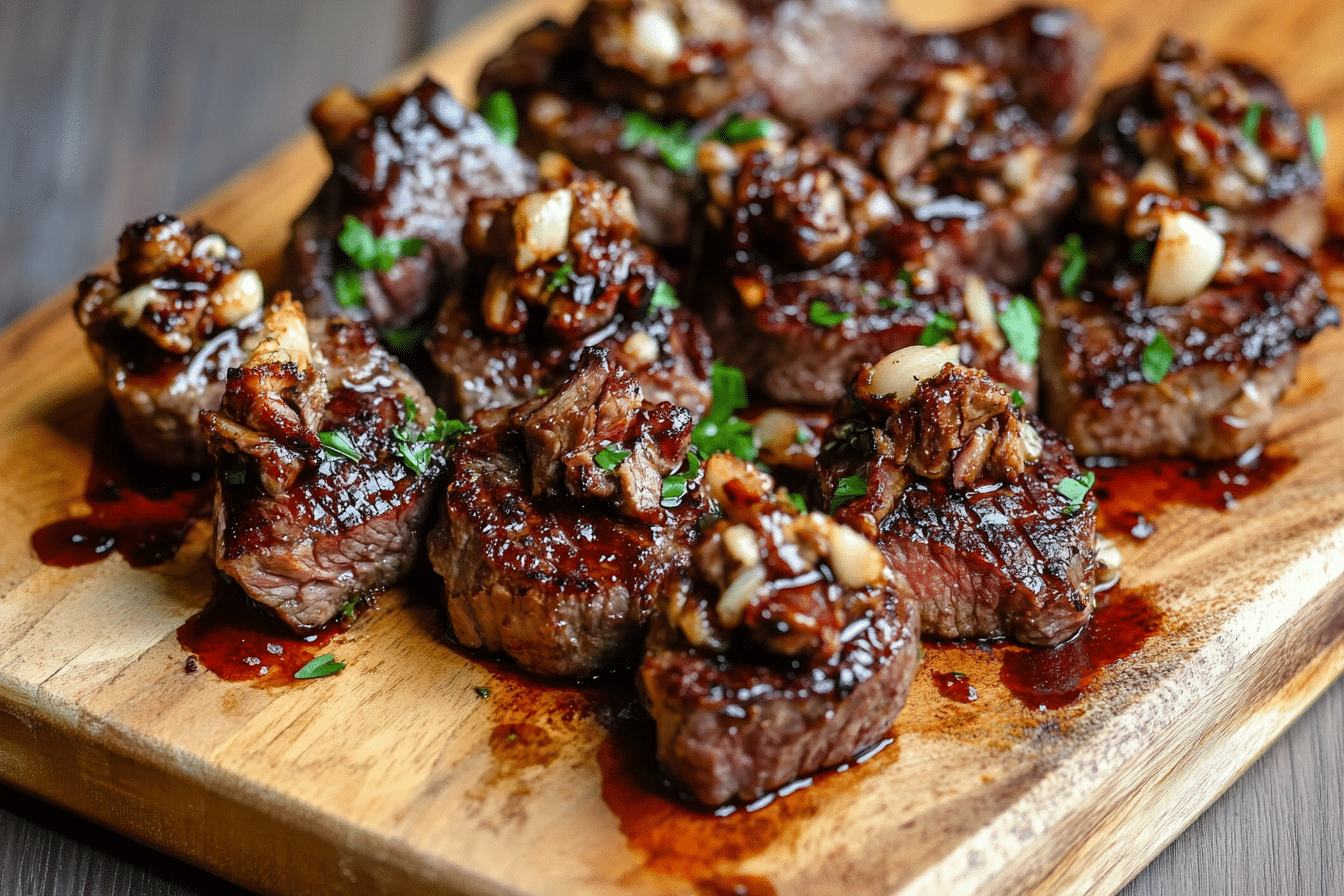 Garlic Steak Bites