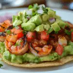 Grilled Shrimp Tostadas with Creamy Avocado