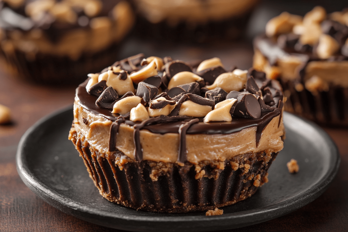 Mini Chocolate Peanut Butter Pies