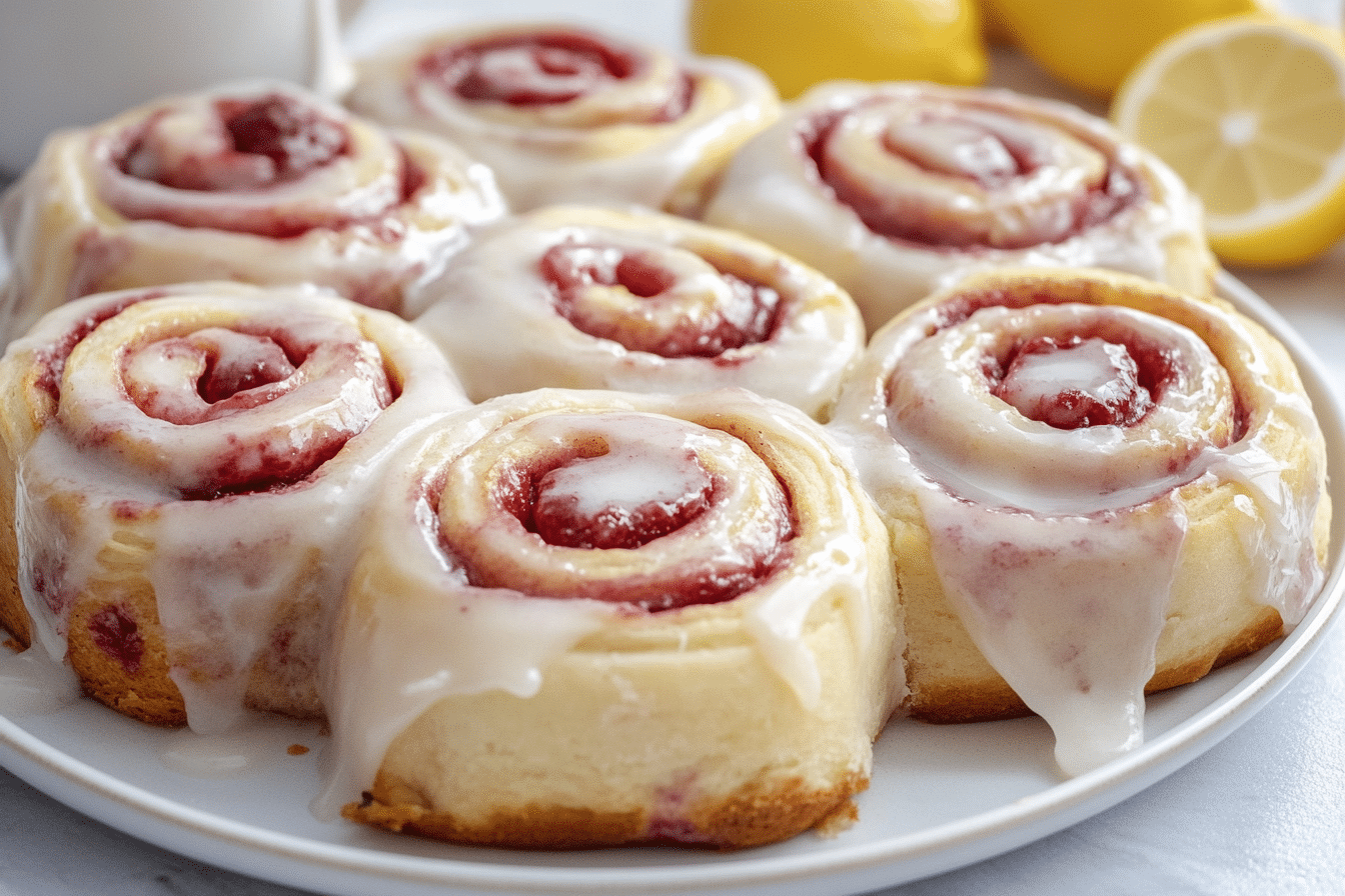 Lemon Raspberry Rolls