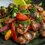 Fajita Salad with Cilantro Lime Dressing