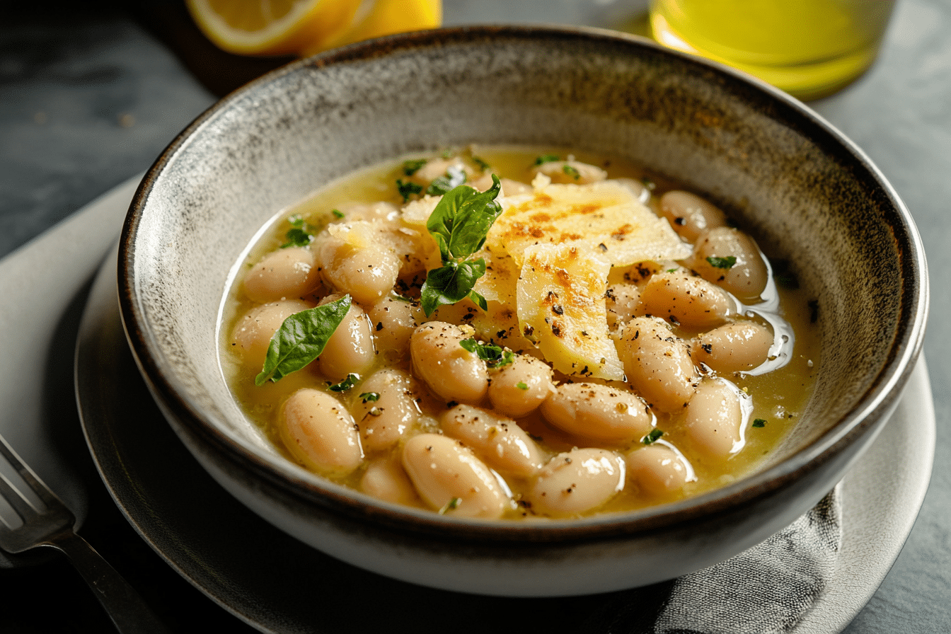 Parmesan Lemon White Beans Recipe