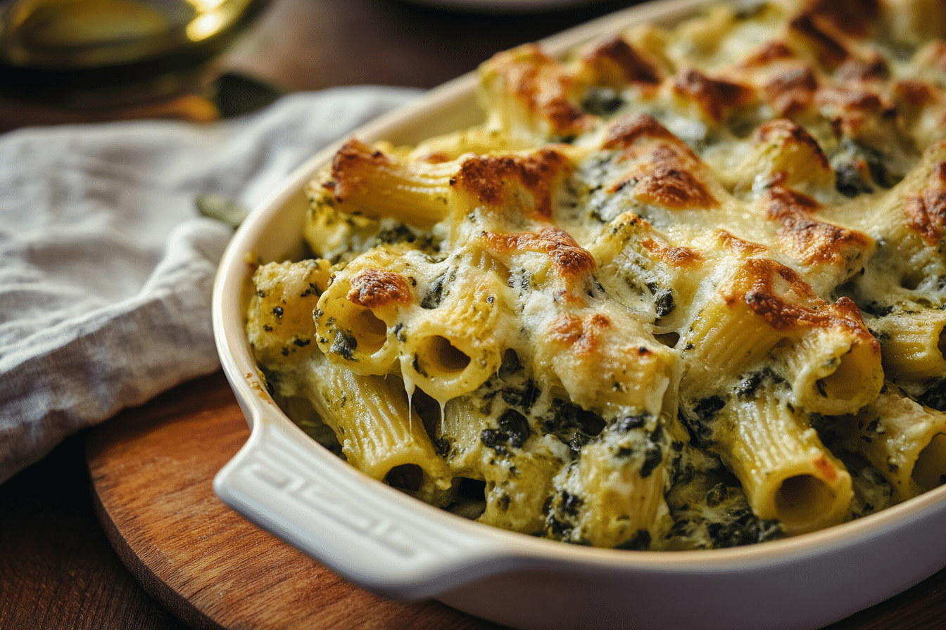 Spinach Ricotta Rigatoni