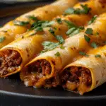 Baked Cheesy Beef Taquitos
