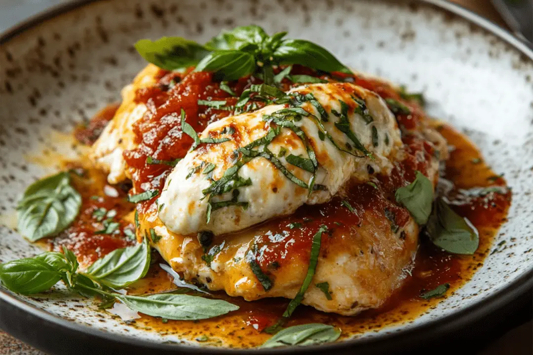 Slow Cooker Mozzarella Chicken