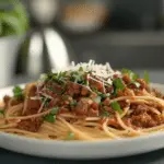 Spaghetti with Beef Sauce