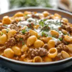 One-Pot Creamy Beef & Shells
