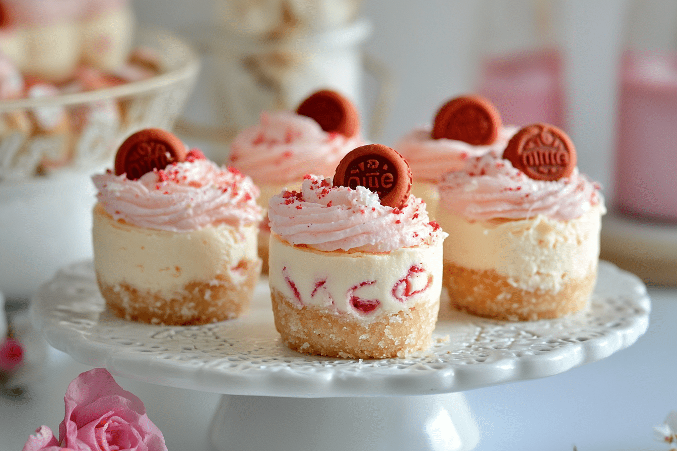 Mini Jamie Dodger Cheesecakes