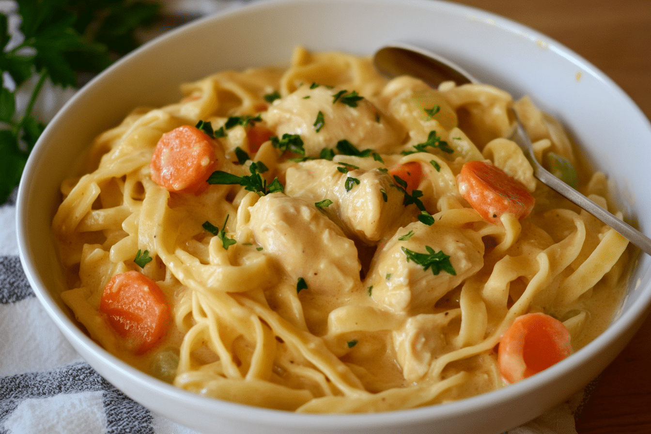 One-Pan Creamy Chicken & Noodles