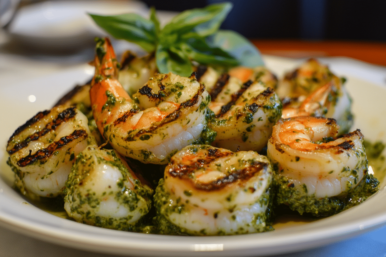 Pesto Grilled Shrimp