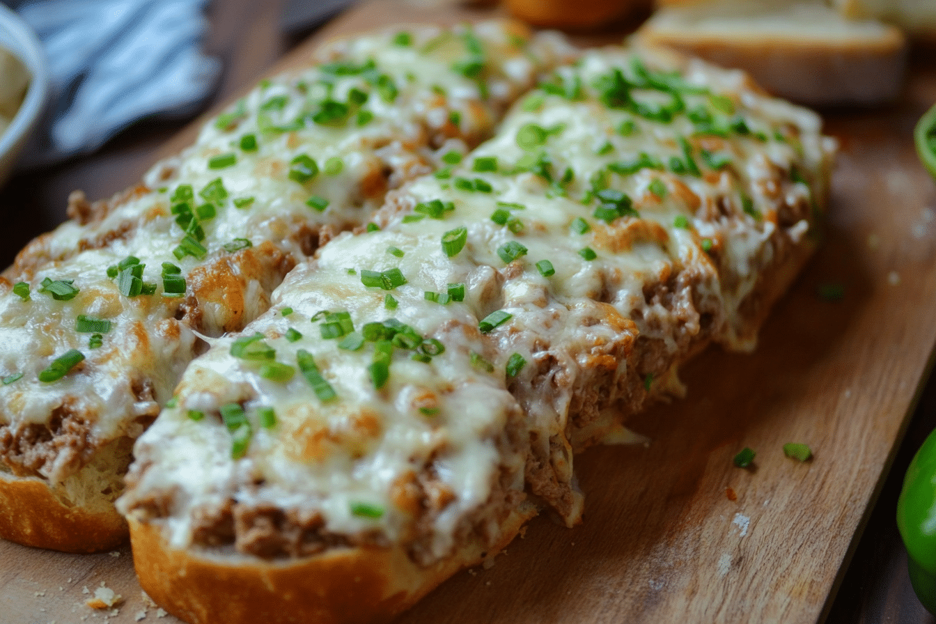 Philly Cheesesteak Garlic Bread