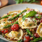 Ravioli with Tomatoes & Herbs