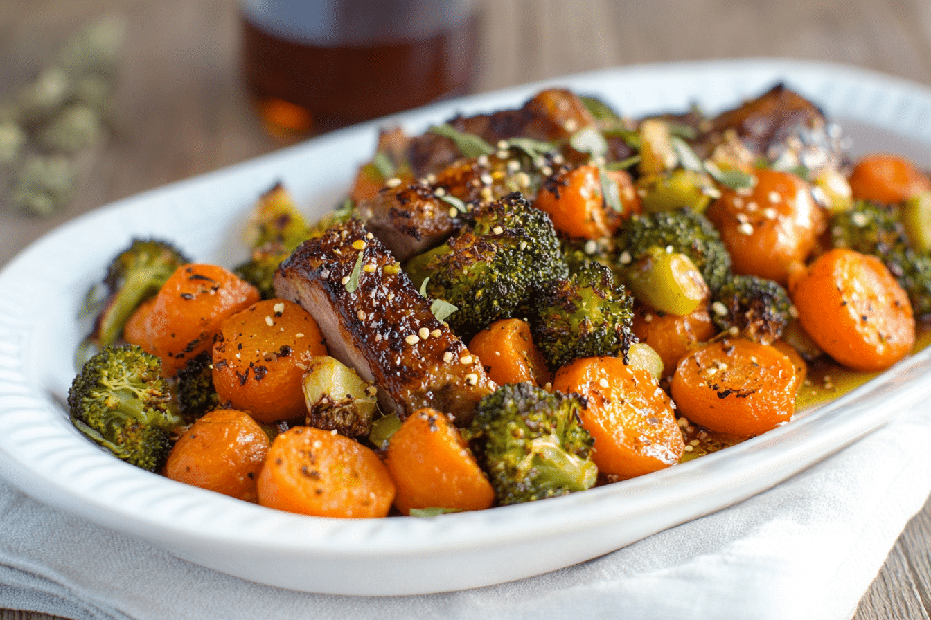 Roasted Broccoli and Carrots