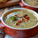 Roasted Broccoli Cheddar Soup