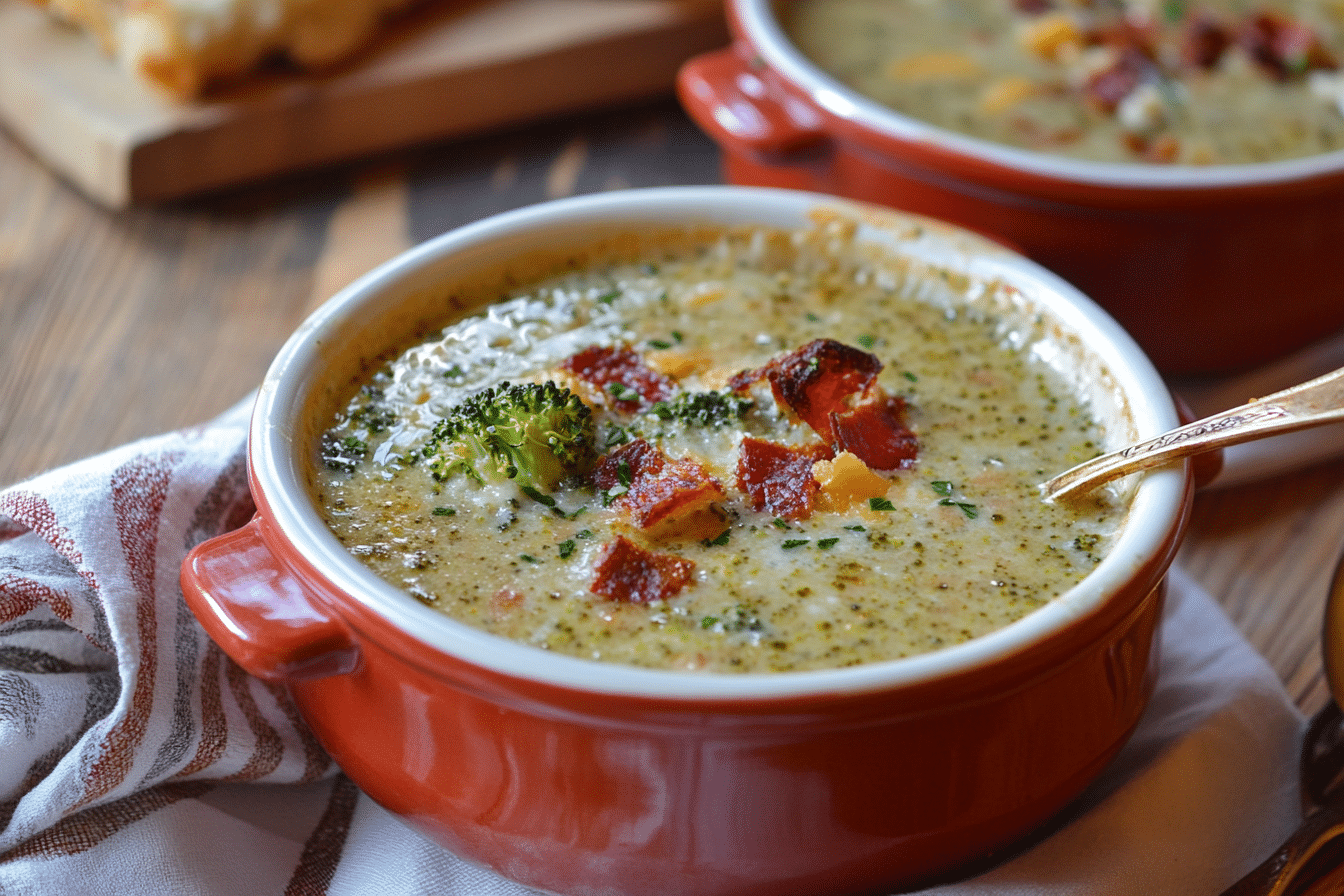 Roasted Broccoli Cheddar Soup