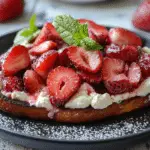 Roasted Strawberry Whipped Ricotta Toast