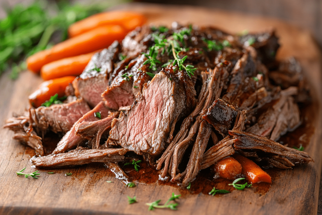 Slow Cooker Balsamic Roast Beef