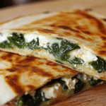 Spinach Feta Quesadillas