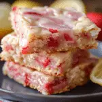 Strawberry Lemon Blondies