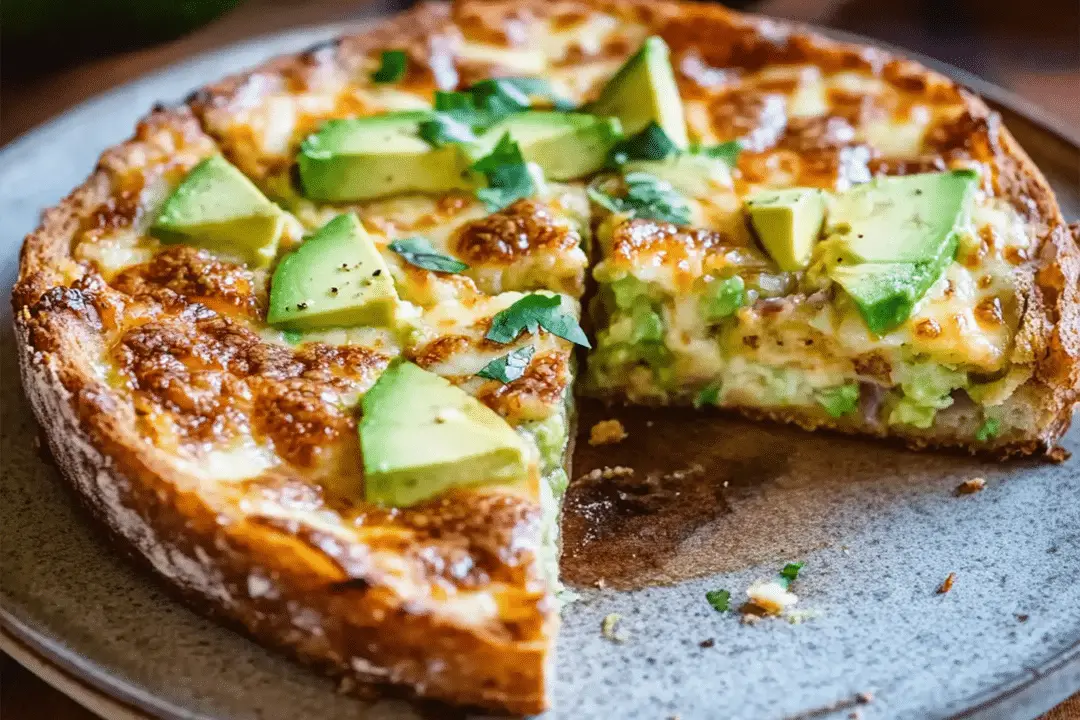 Cheesy Avocado Skillet Pizza Bread