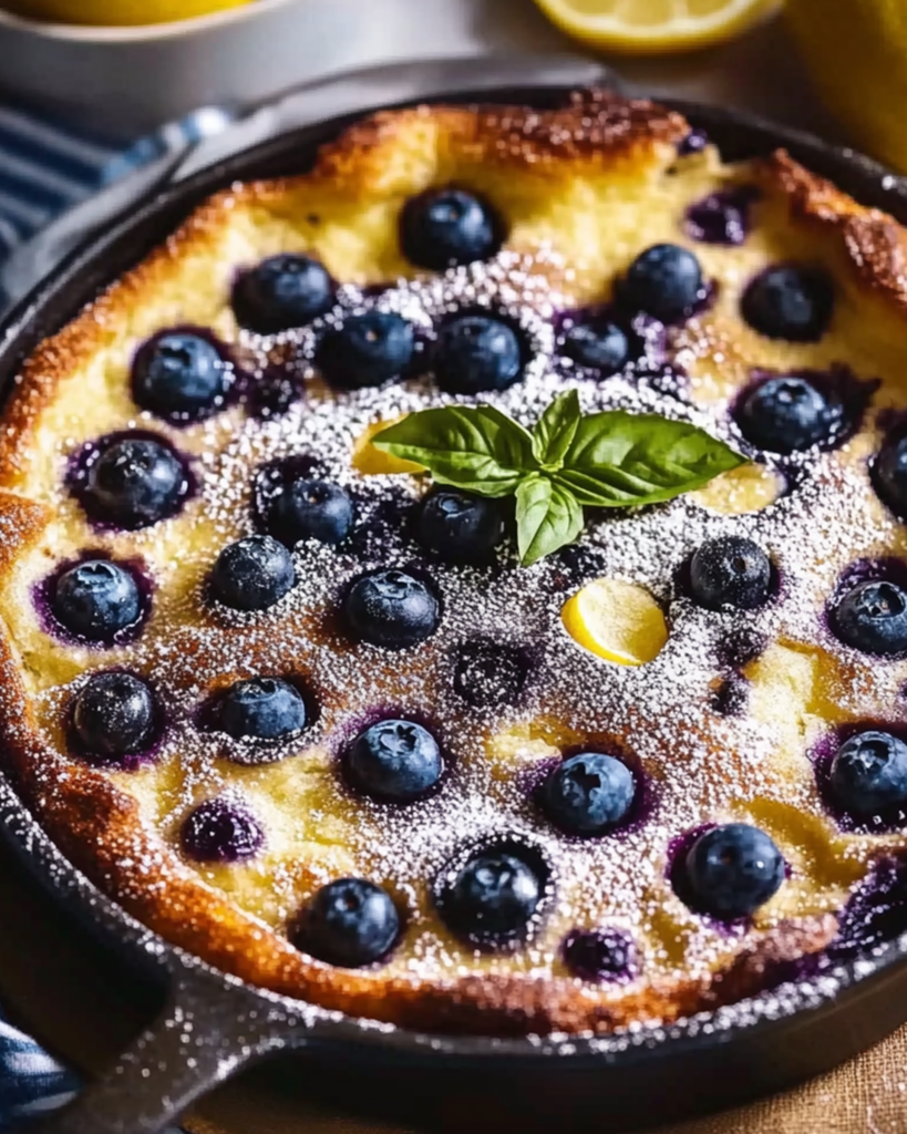 Blueberry Lemon Dutch Baby