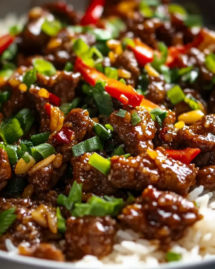 Crispy Chilli Beef Rice