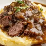Beef & Gravy over Mashed Potatoes