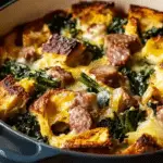 Sausage-Kale Strata