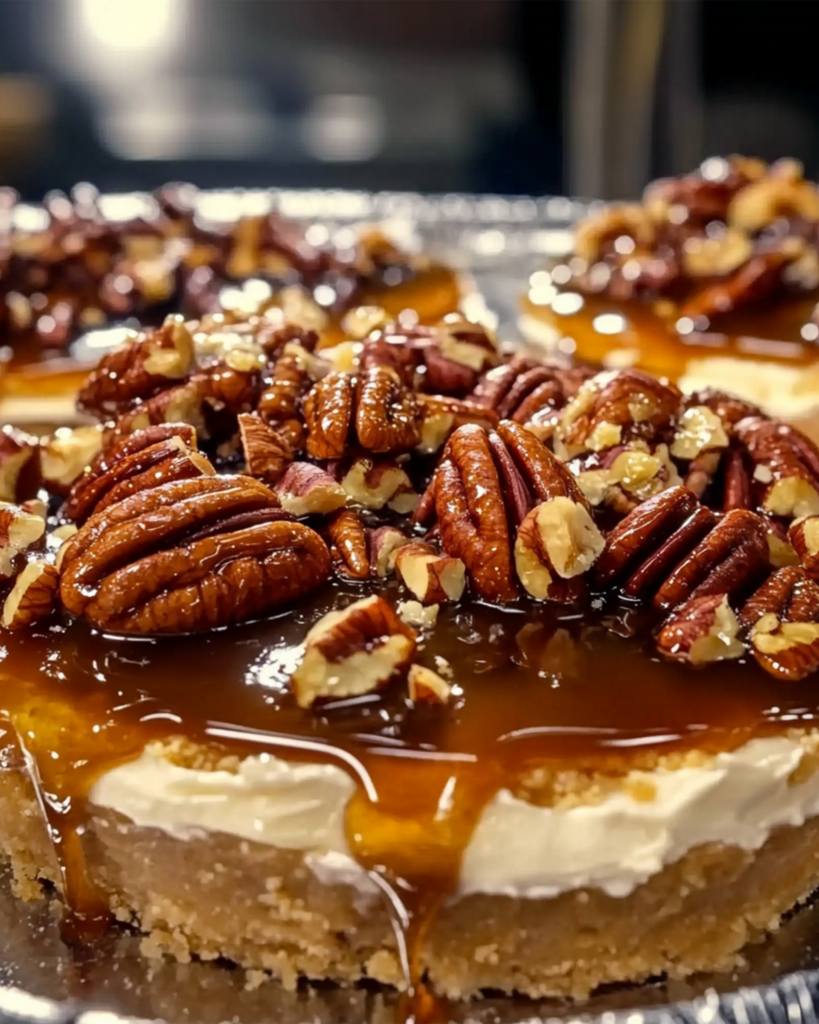 Caramel Pecan Delight Pie