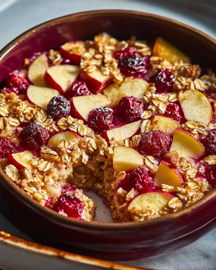 Apple-Cranberry Oats