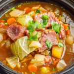 Corned Beef & Cabbage Soup