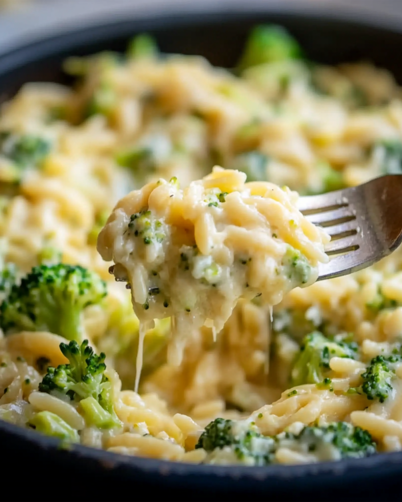 Broccoli Cheese Orzo